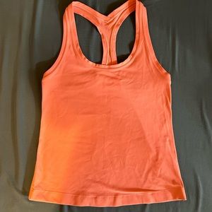 Lululemon raspberry cream cool racerback tank size 4